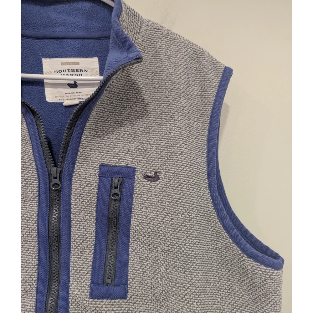 Southern Marsh Highland Alpaca Vest In Grey Size Medium - Picture 2 of 6